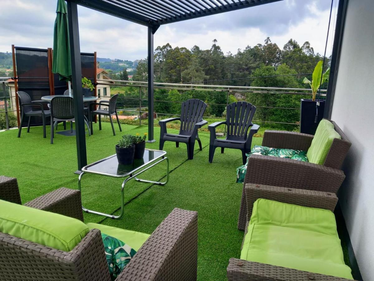 Casa Rocha Velha Con Terraza Y Piscina Particular Apartment Santiago de Compostela Exterior foto